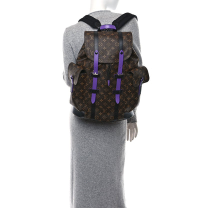 Louis Vuitton Monogram Macassar Christopher MM Backpack Purple 2 of 10