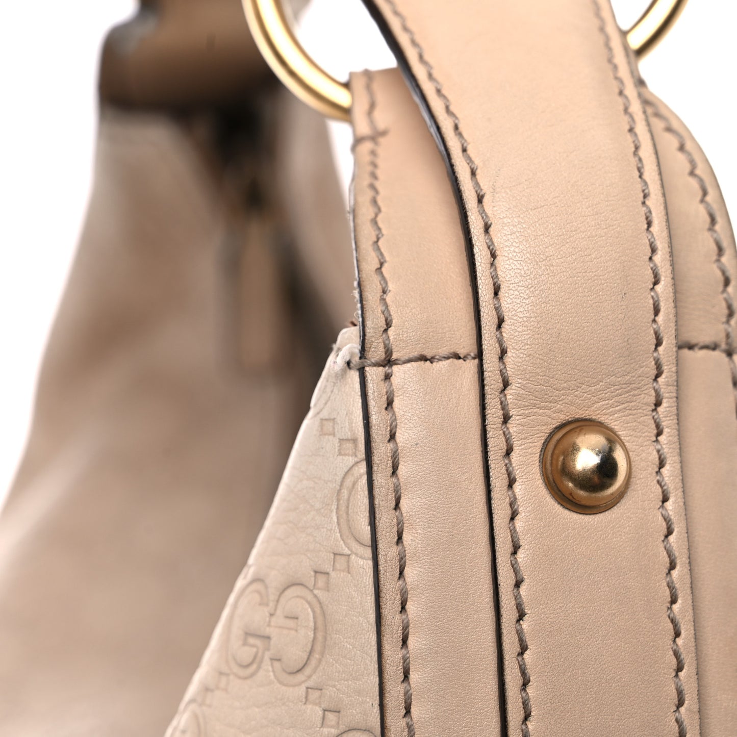 Guccissima Medium Horsebit Chain Hobo Winter Rose