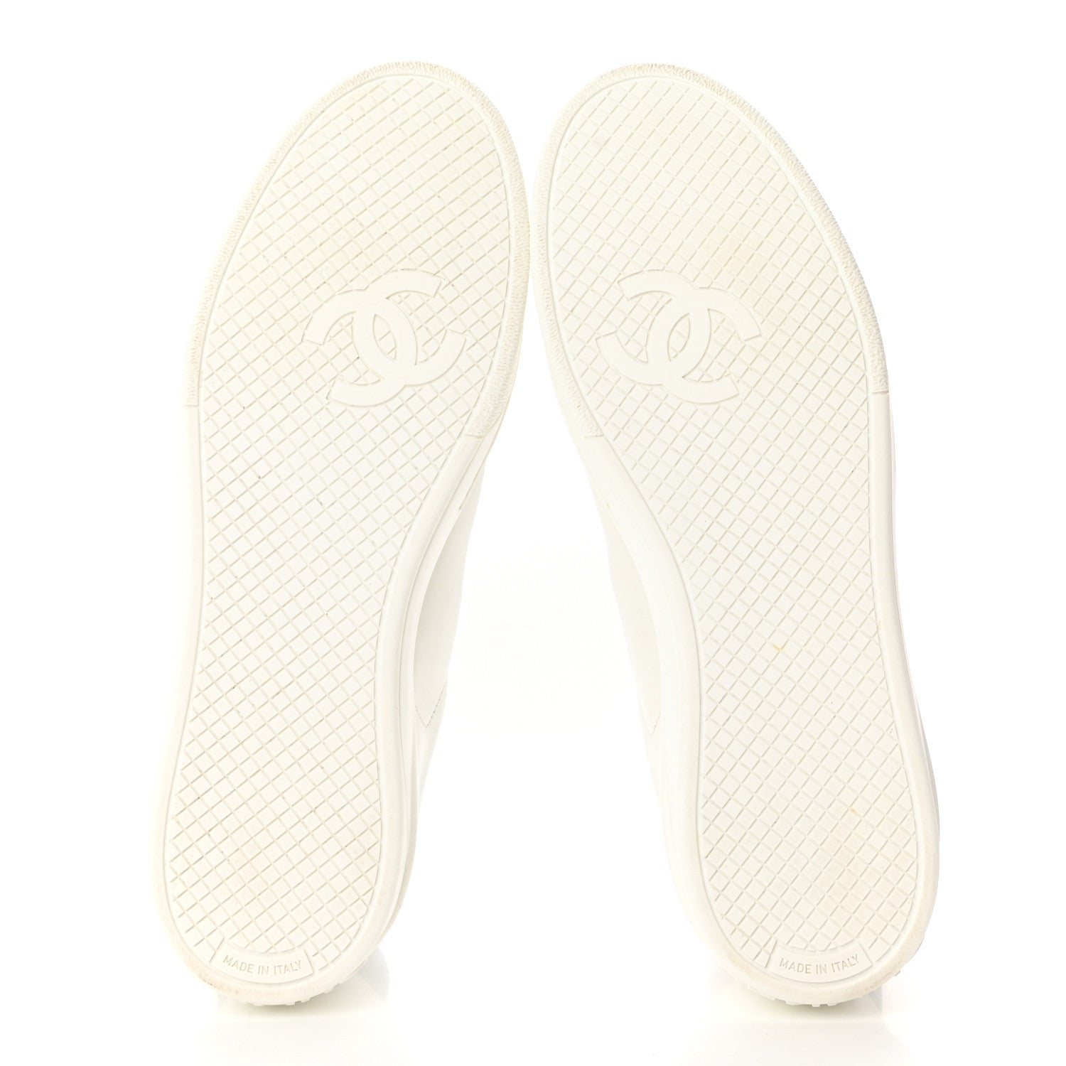 Chanel Calfskin CC Womens Sneakers 38 White 5 of 13