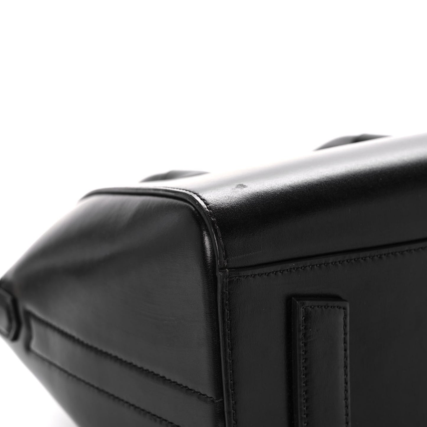 Shiny Lord Calfskin Small Antigona Black