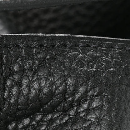 Hermes Taurillon Clemence Halzan 31 GM Black 7 of 13