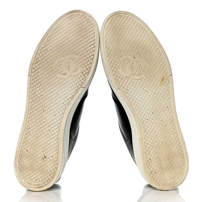 Chanel Calfskin CC Womens Sneakers 40 Black 4 of 4