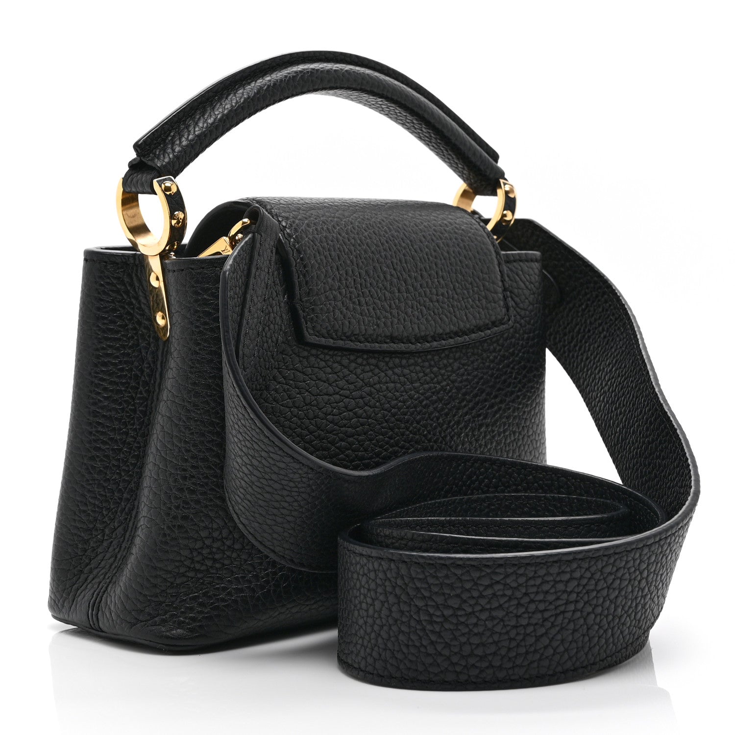 Louis Vuitton Taurillon Mini Capucines Black 3 of 9
