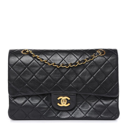 Chanel Lambskin Quilted Medium Double Flap Black 1 of 22
