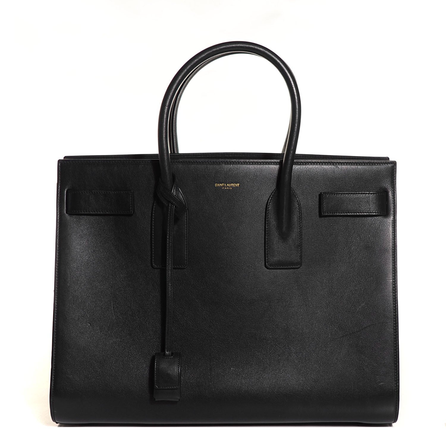 Saint Laurent Calfskin Large Sac de Jour Carryall Navy Blue 1 of 9