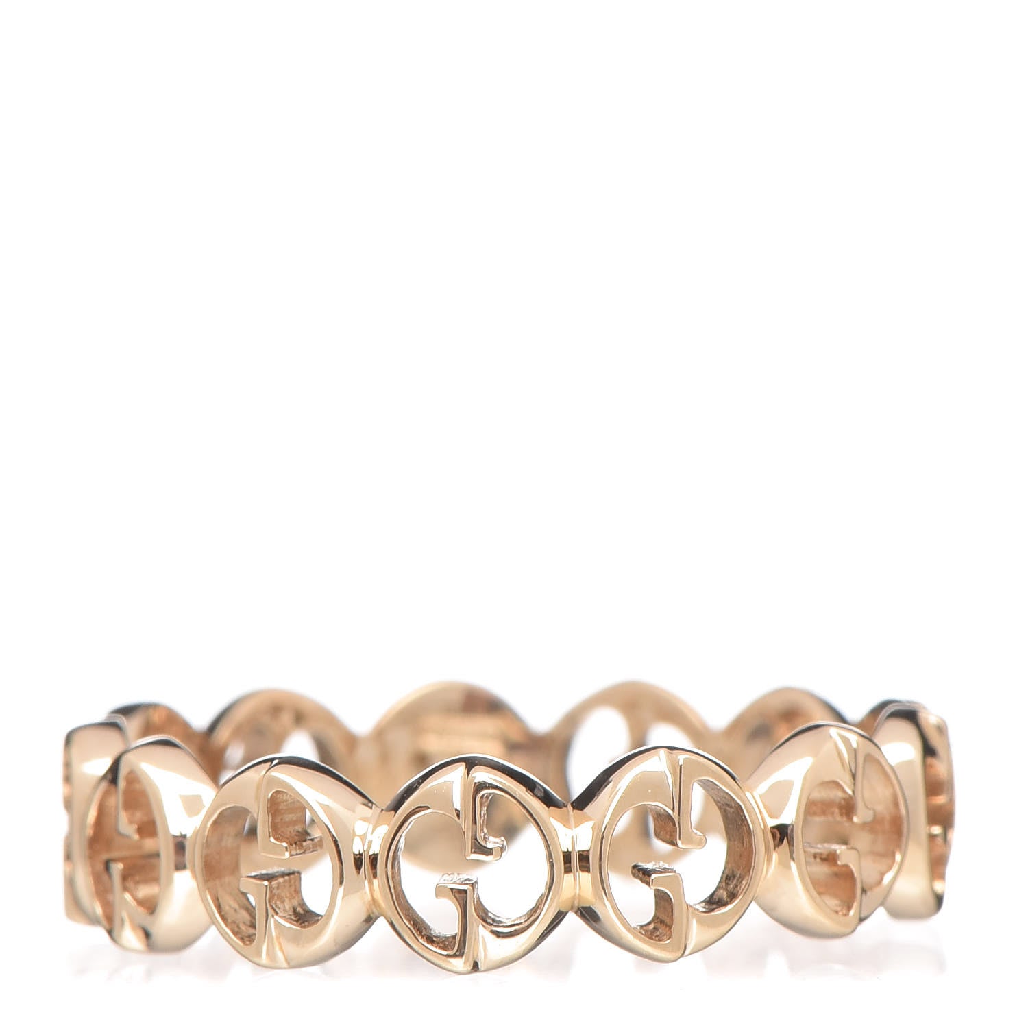 Gucci 18K Yellow Gold 1973 Band Ring 53 6.5 1 of 5