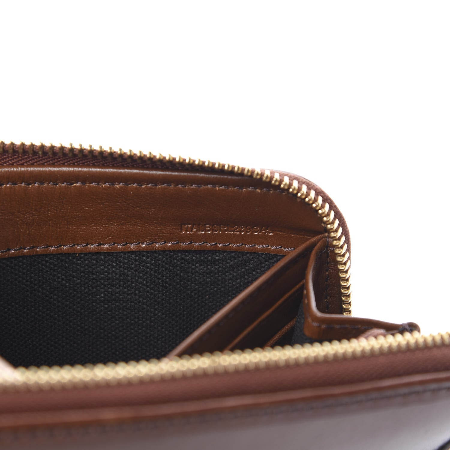 Burberry House Check Bridle Calfskin Ziggy Zip Around Wallet Dark Tan 8 of 12