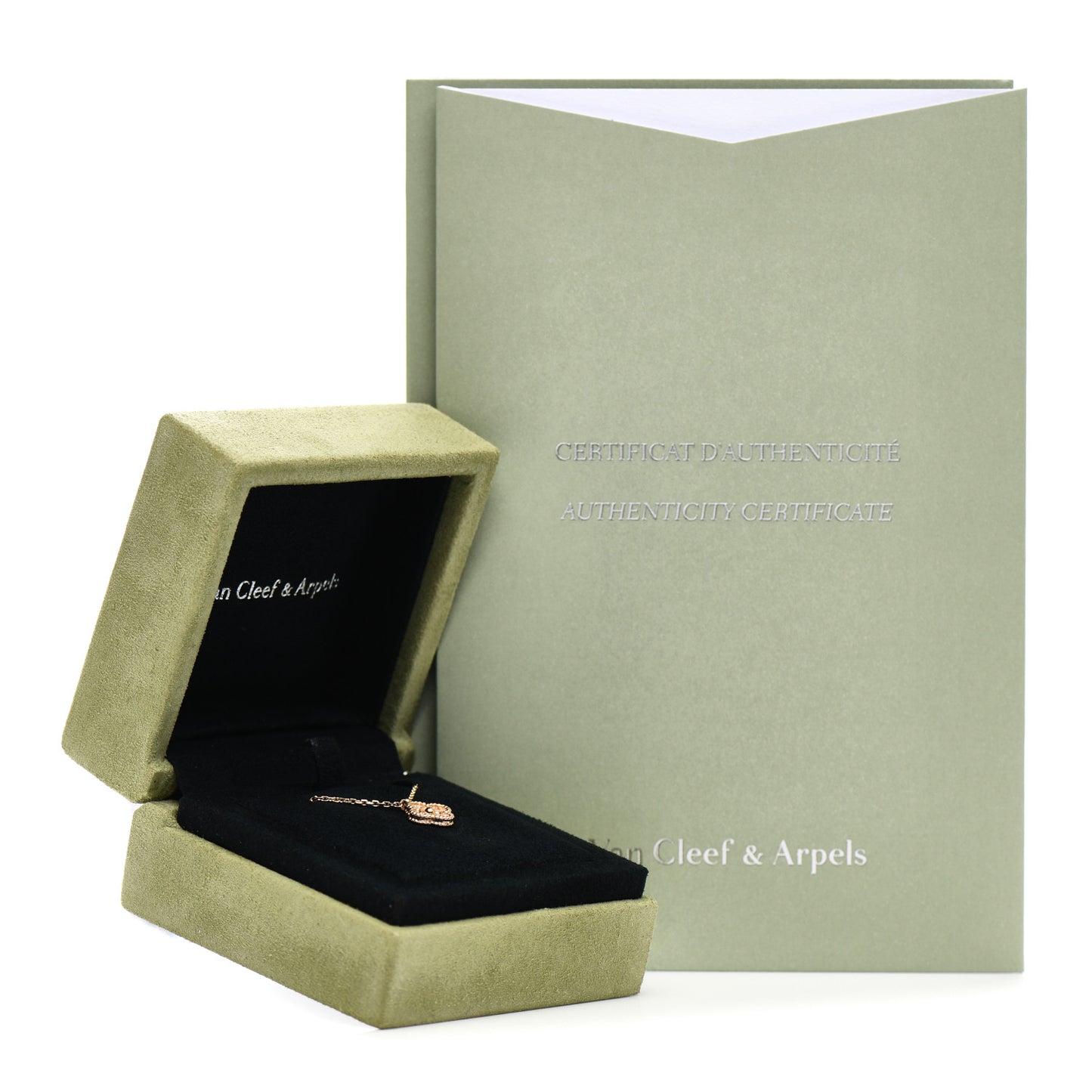 18K Rose Gold Sweet Alhambra Pendant Necklace