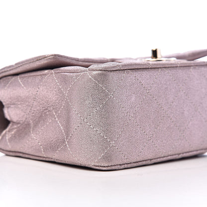 Chanel Metallic Goatskin Quilted Mini Rectangular Flap Pink 8 of 11