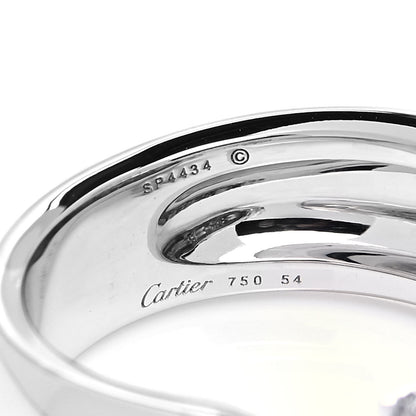 Cartier 18K White Gold Diamond Black Onyx Emerald Panthere De Cartier Ring 54 7 6 of 7