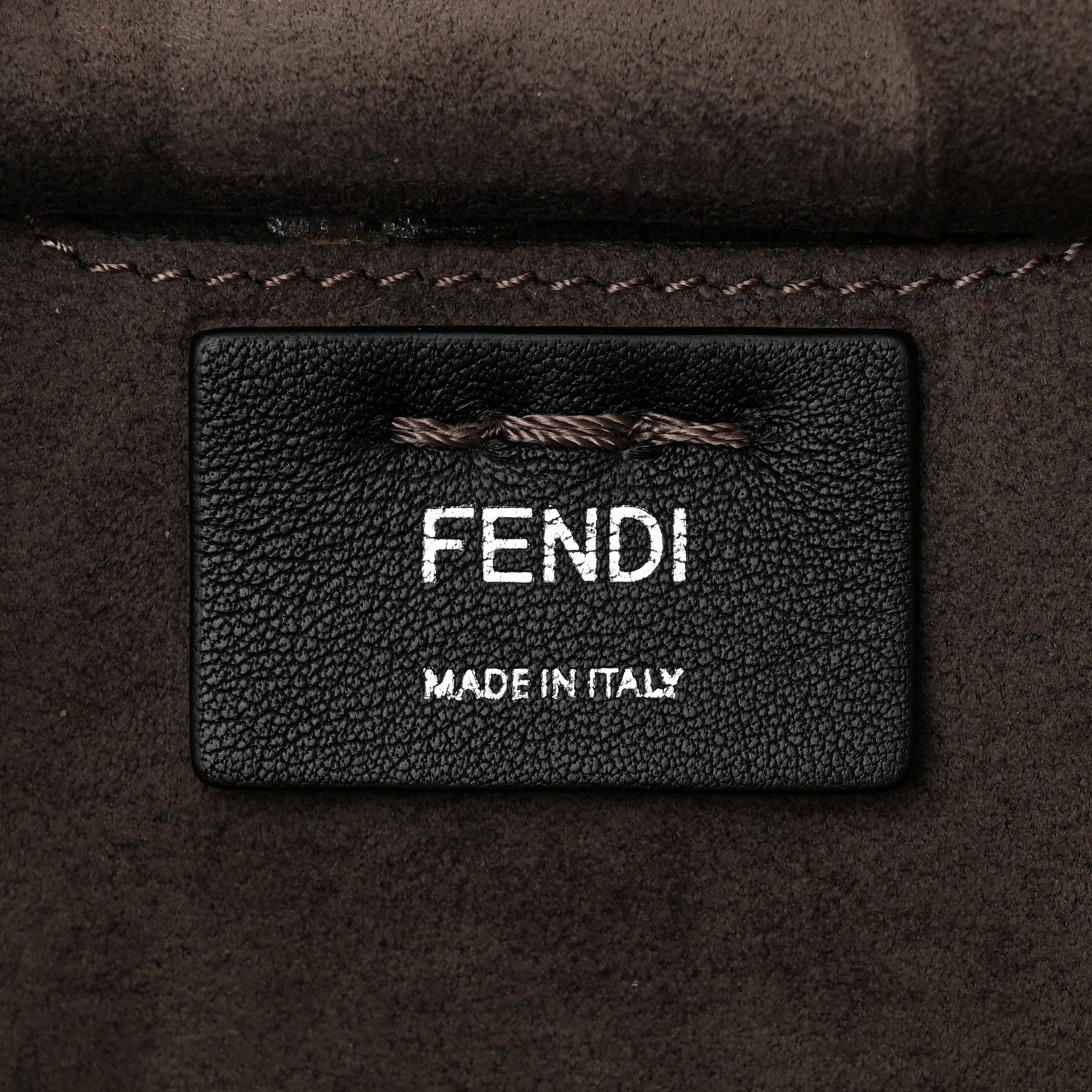 Fendi Vitello Baltico Kore Petite 3Jours Tote Carbone Bordeaux 6 of 10
