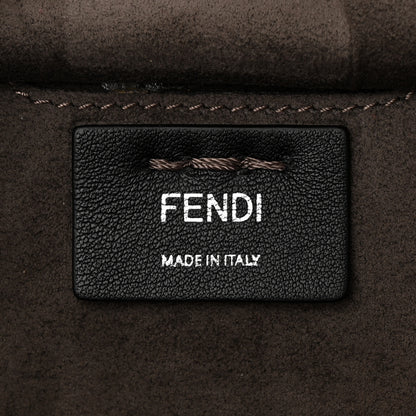 Fendi Vitello Baltico Kore Petite 3Jours Tote Carbone Bordeaux 6 of 10