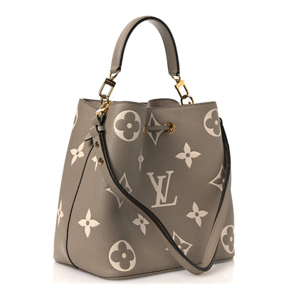 Louis Vuitton Empreinte Monogram Giant Neonoe MM Tourterelle Creme 4 of 11