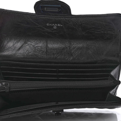 Chanel Aged Calfskin Quilted 2.55 Reissue Flap Wallet So Black 6 of 8