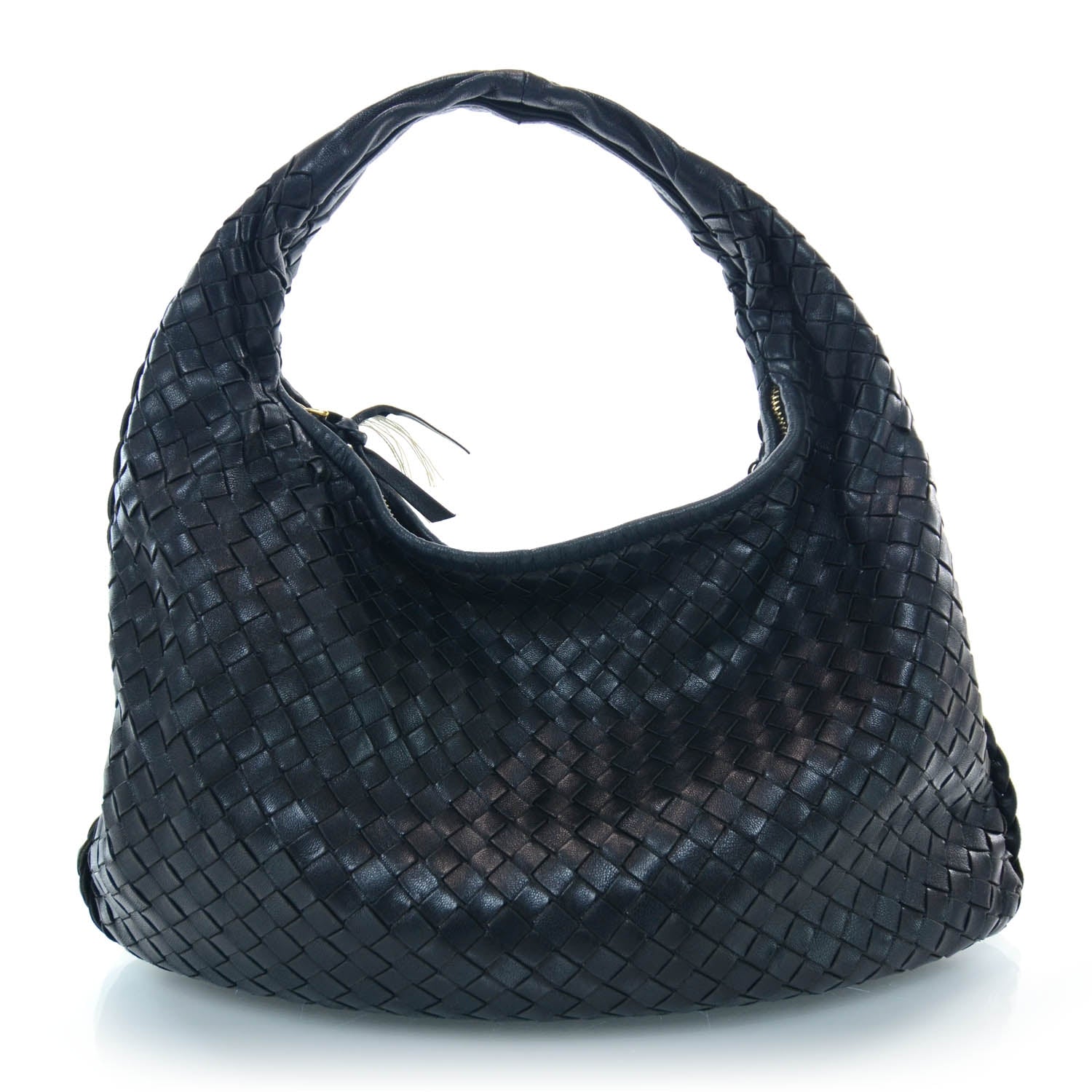 Bottega Veneta Woven Medium Veneta Hobo Nero 1 of 9