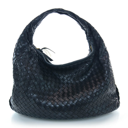 Bottega Veneta Woven Medium Veneta Hobo Nero 1 of 9