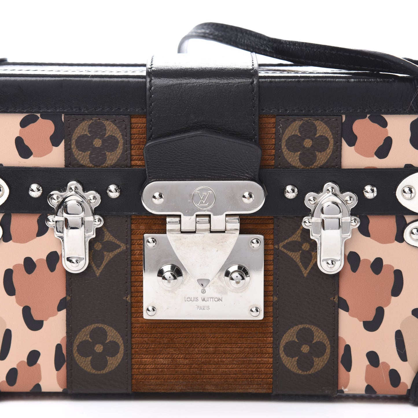 Monogram Leopard Corduroy Petite Malle