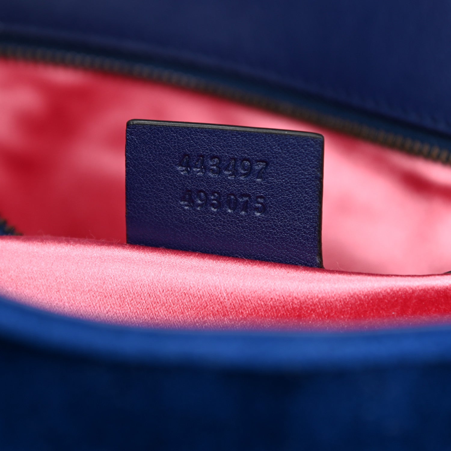 Gucci Velvet Matelasse Small GG Marmont Shoulder Bag Cobalt Blue 6 of 8