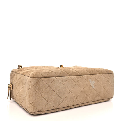 Chanel Suede Quilted Camerissimo Case Beige 4 of 11