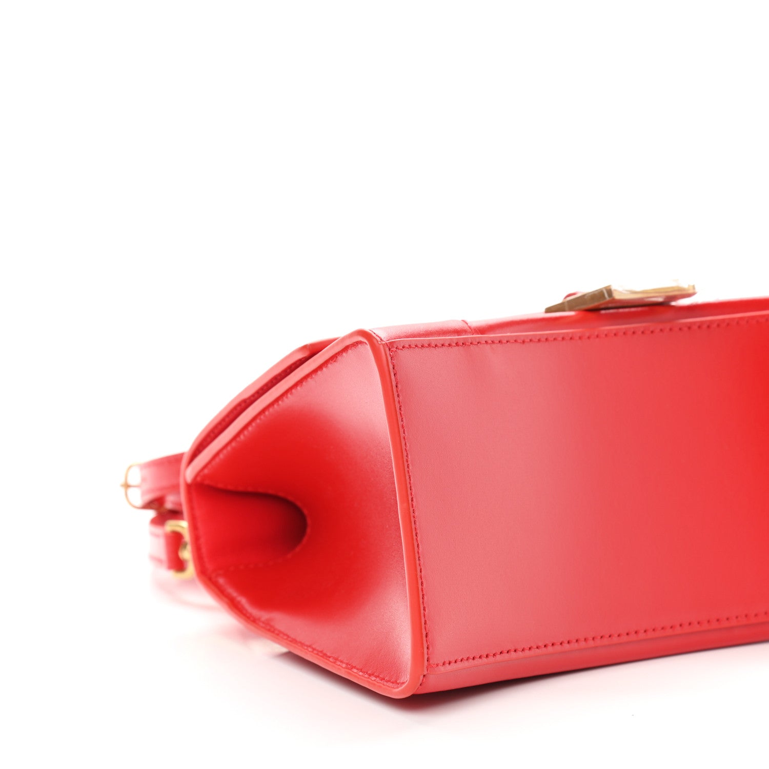 Balenciaga Shiny Box Calfskin Small Hourglass Top Handle Bag Bright Red 7 of 8