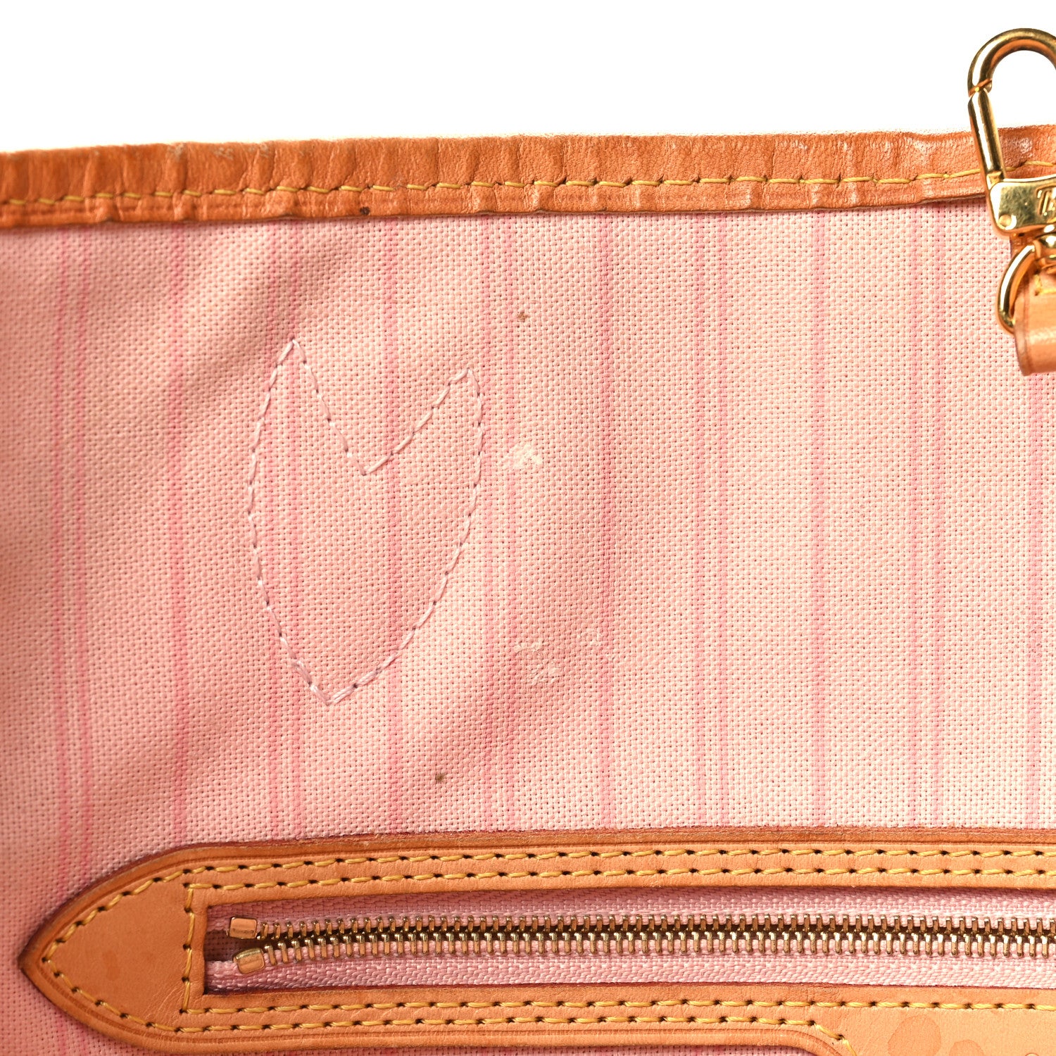 Louis Vuitton Damier Azur Neo Neverfull MM Rose Ballerine 10 of 10