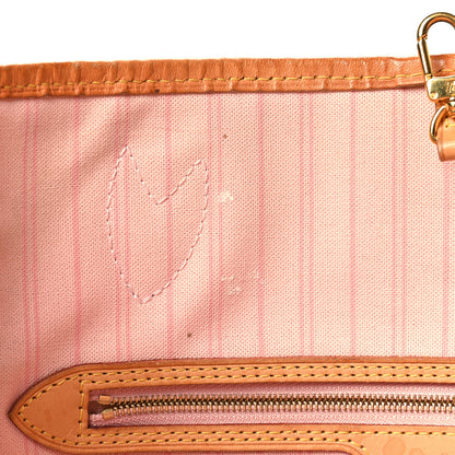 Louis Vuitton Damier Azur Neo Neverfull MM Rose Ballerine 10 of 10