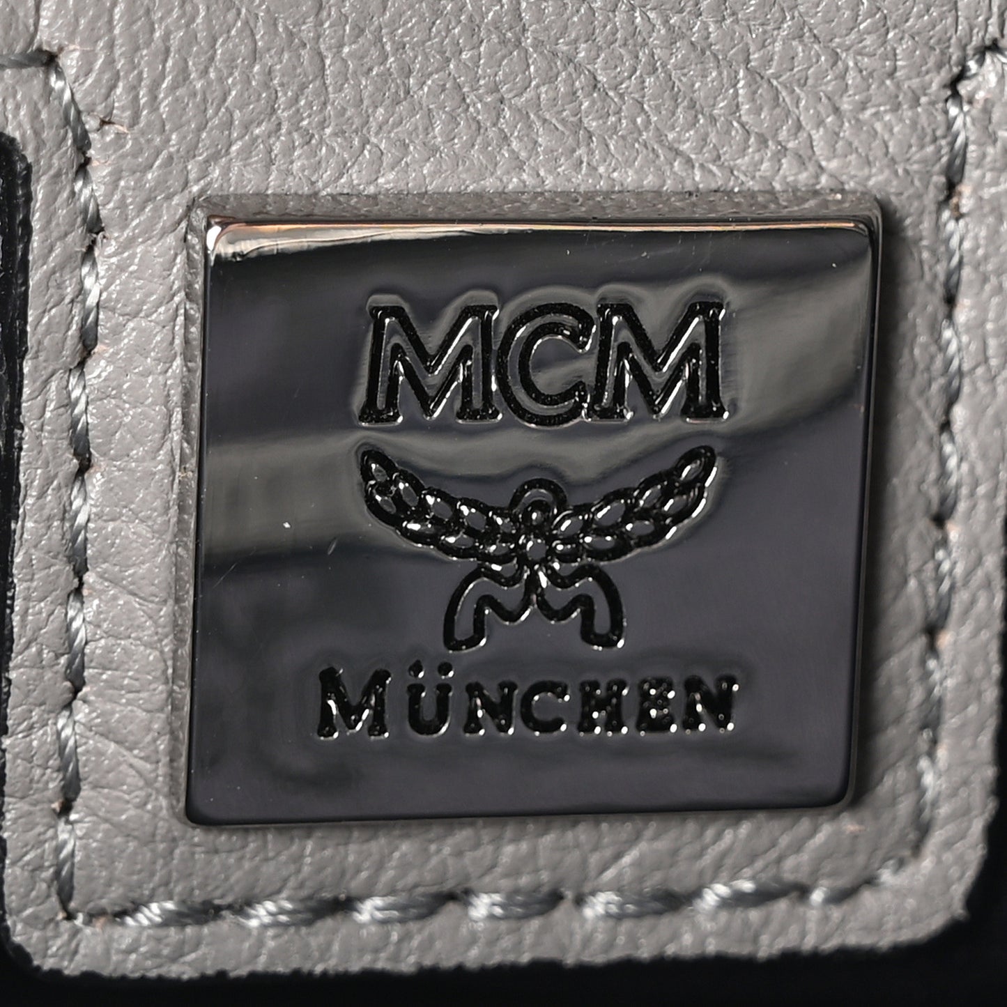 Metallic Visetos Crossbody Bag Silver