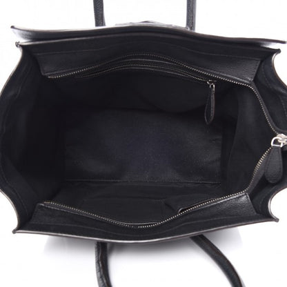Celine Drummed Calfskin Mini Luggage Black 5 of 18