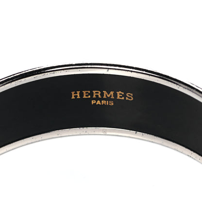 Hermes Enamel Printed Wide Birds Bracelet 65 4 of 5