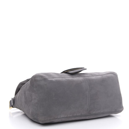 Fendi Vitello Savana Big Mama Baguette Grigio Tartaruga Natural 4 of 12