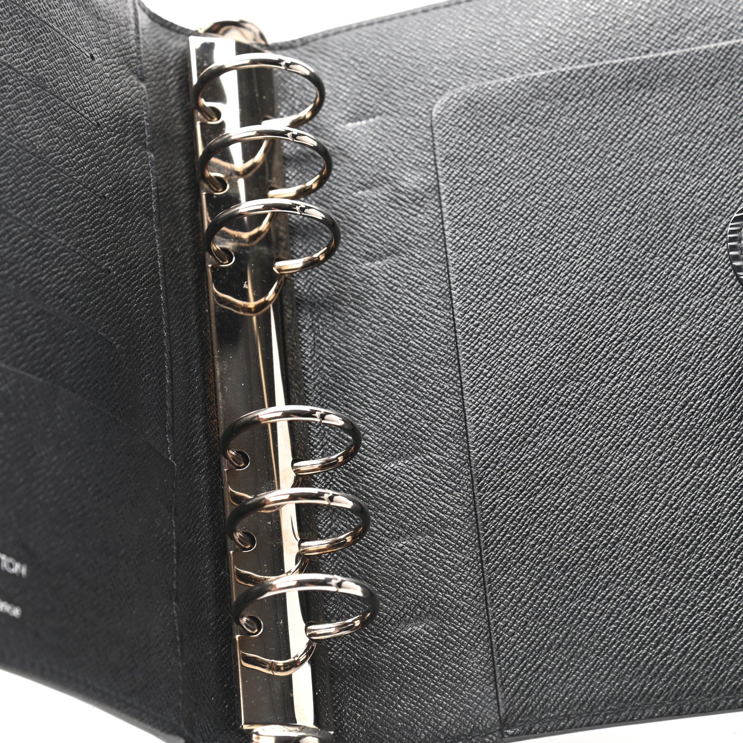 Louis Vuitton Epi Medium Ring Agenda Cover Black 6 of 7