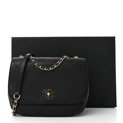 Chanel Calfskin Stitched Small Flap Bag Black 11 of 11