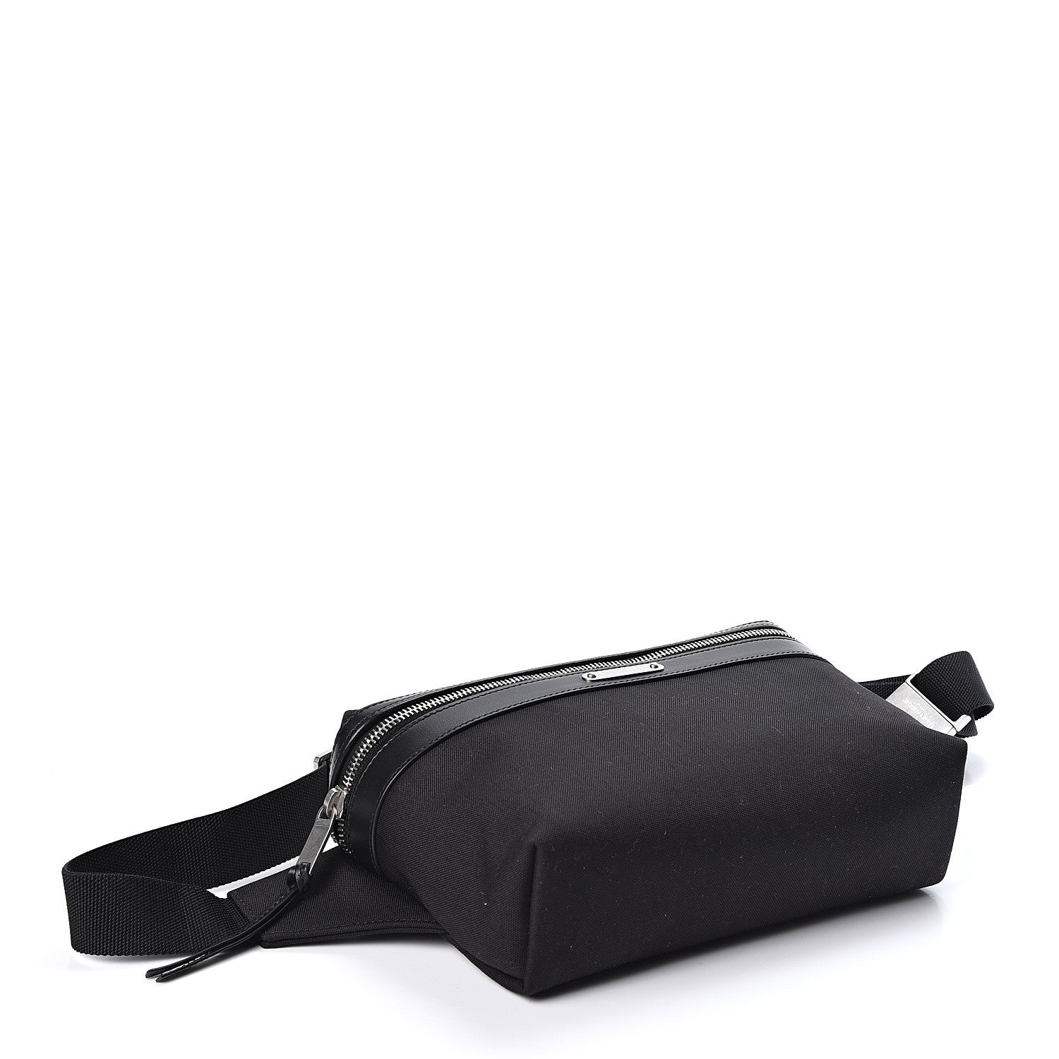 Saint Laurent Canvas Calfskin City Belt Bag Black 3 of 8