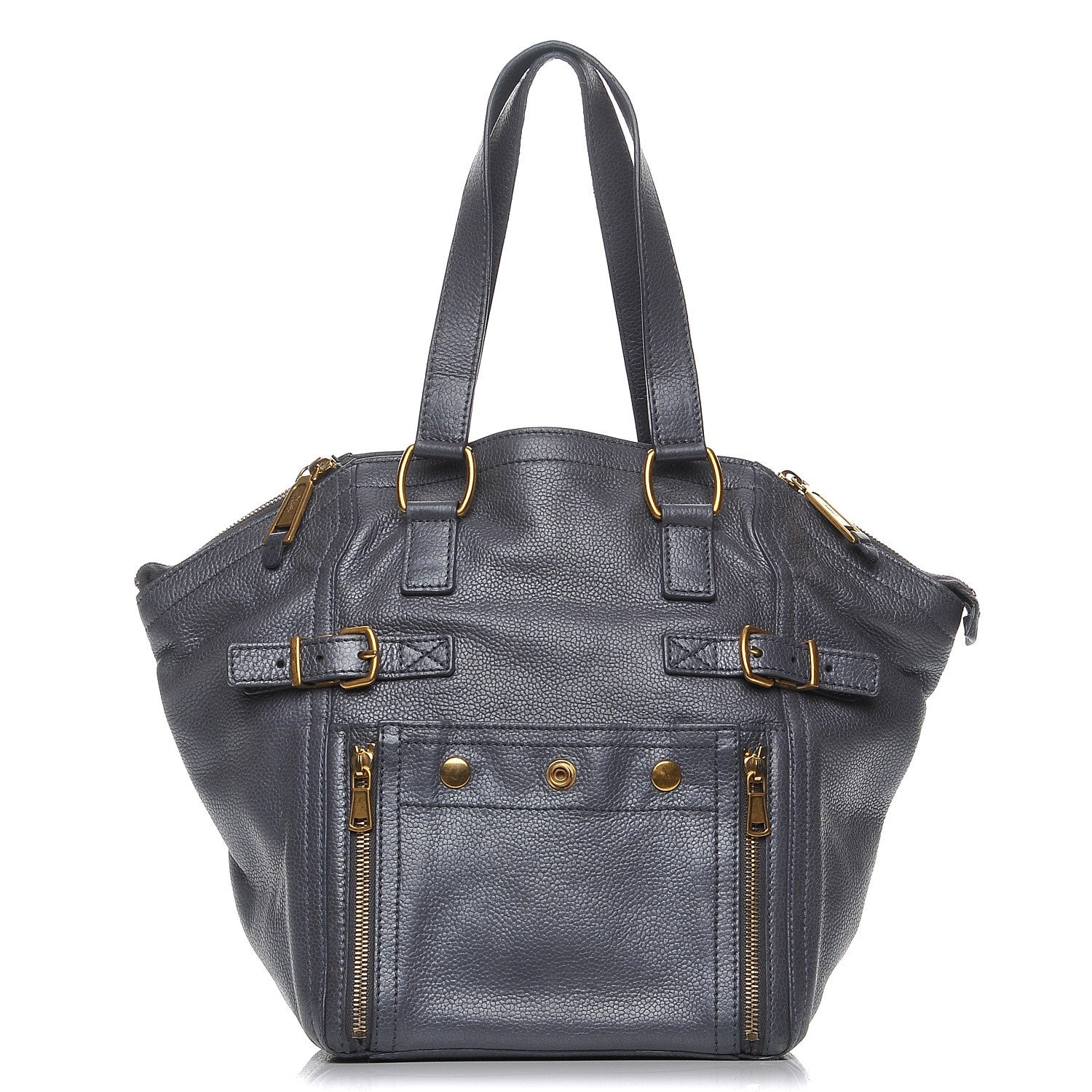 Saint Laurent Calfskin Small Downtown Grey 1 of 8