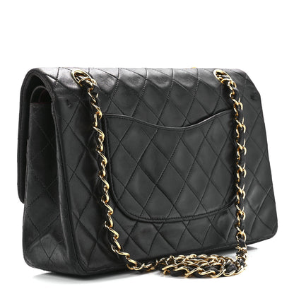 Chanel Lambskin Quilted Medium Double Flap Black 3 of 12