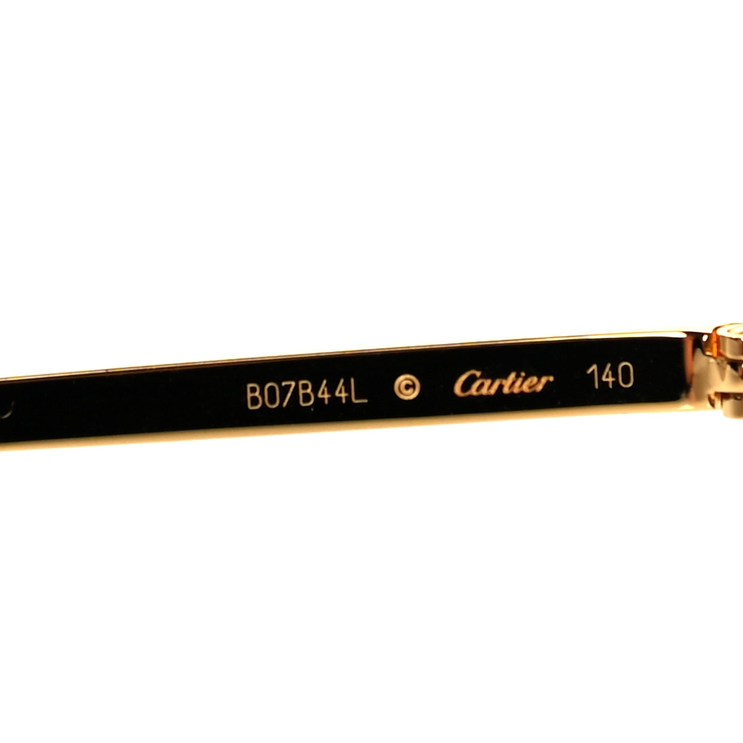 Panthere De Cartier Aviator Sunglasses Gold