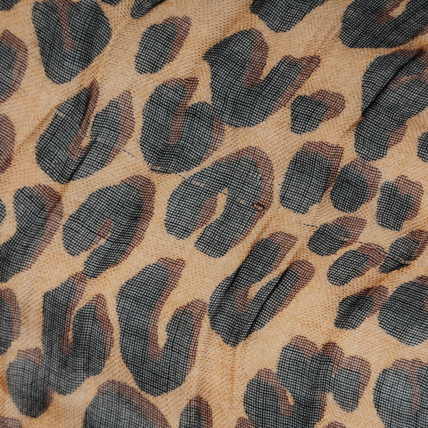Louis Vuitton Cashmere Silk Leopard Stole Brown 9 of 9