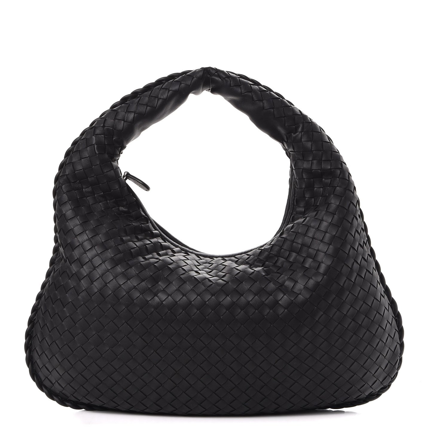 Nappa Intrecciato Medium Veneta Hobo Black