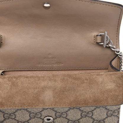 Gucci GG Supreme Monogram Super Mini Dionysus Shoulder Bag Taupe 6 of 10