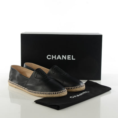 Chanel Lambskin CC Mens Espadrilles 43 Black 5 of 11