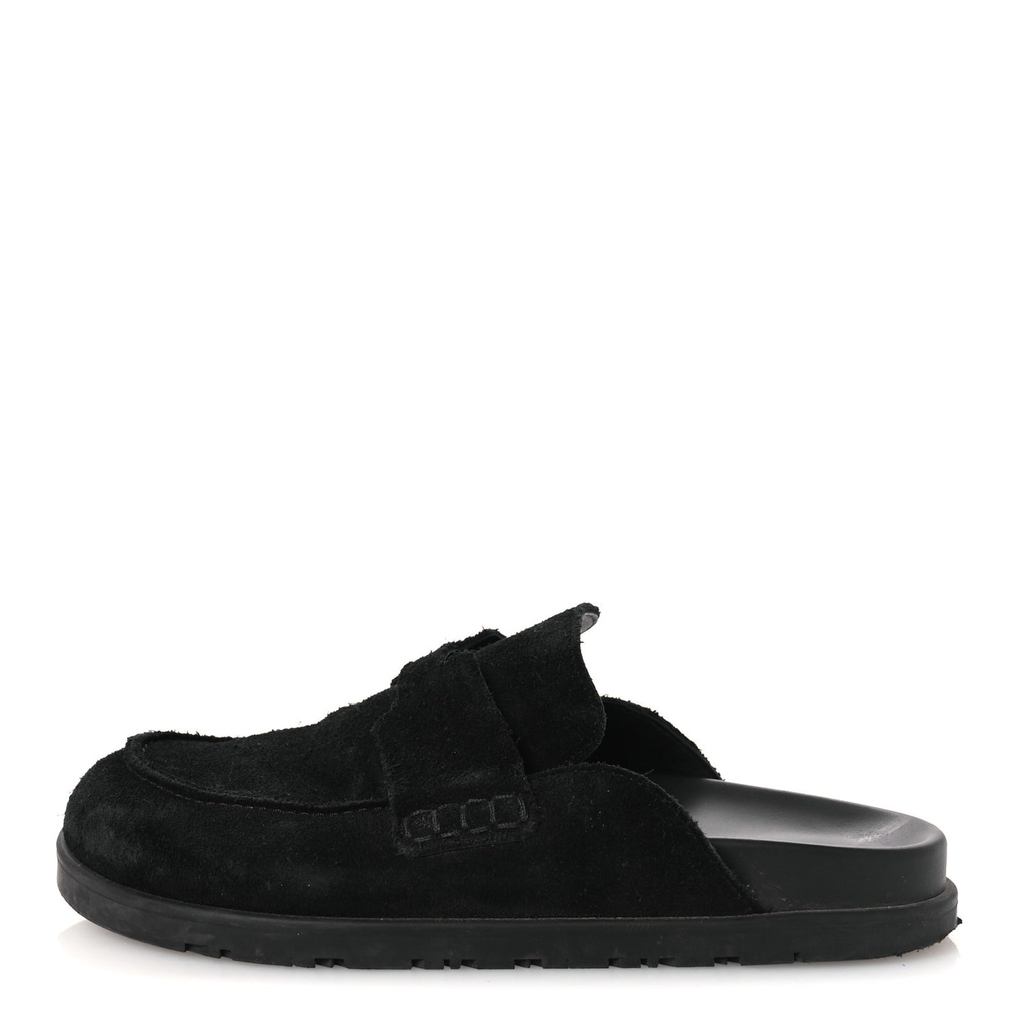 Suede Calfskin Go Mules 37 Black