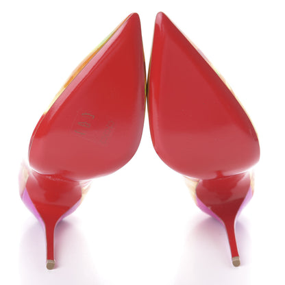 Christian Louboutin Patent Tie and Dye So Kate 120 Pumps 38.5 Multicolor 7 of 7