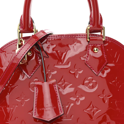 Louis Vuitton Vernis Alma BB Cherry 8 of 10