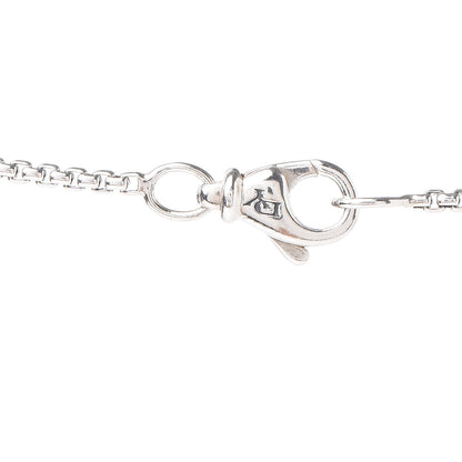 David Yurman Sterling Silver Diamond Blue Topaz 7mm Petite Albion Pendant Necklace 6 of 6