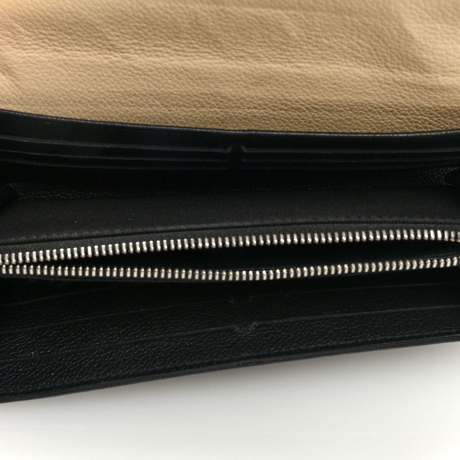 Louis Vuitton Calfskin Lockme II Wallet Vanille Black 5 of 6