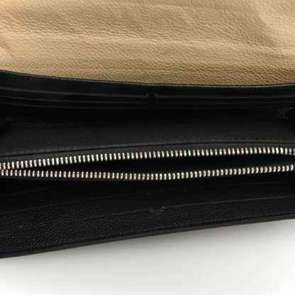 Louis Vuitton Calfskin Lockme II Wallet Vanille Black 5 of 6