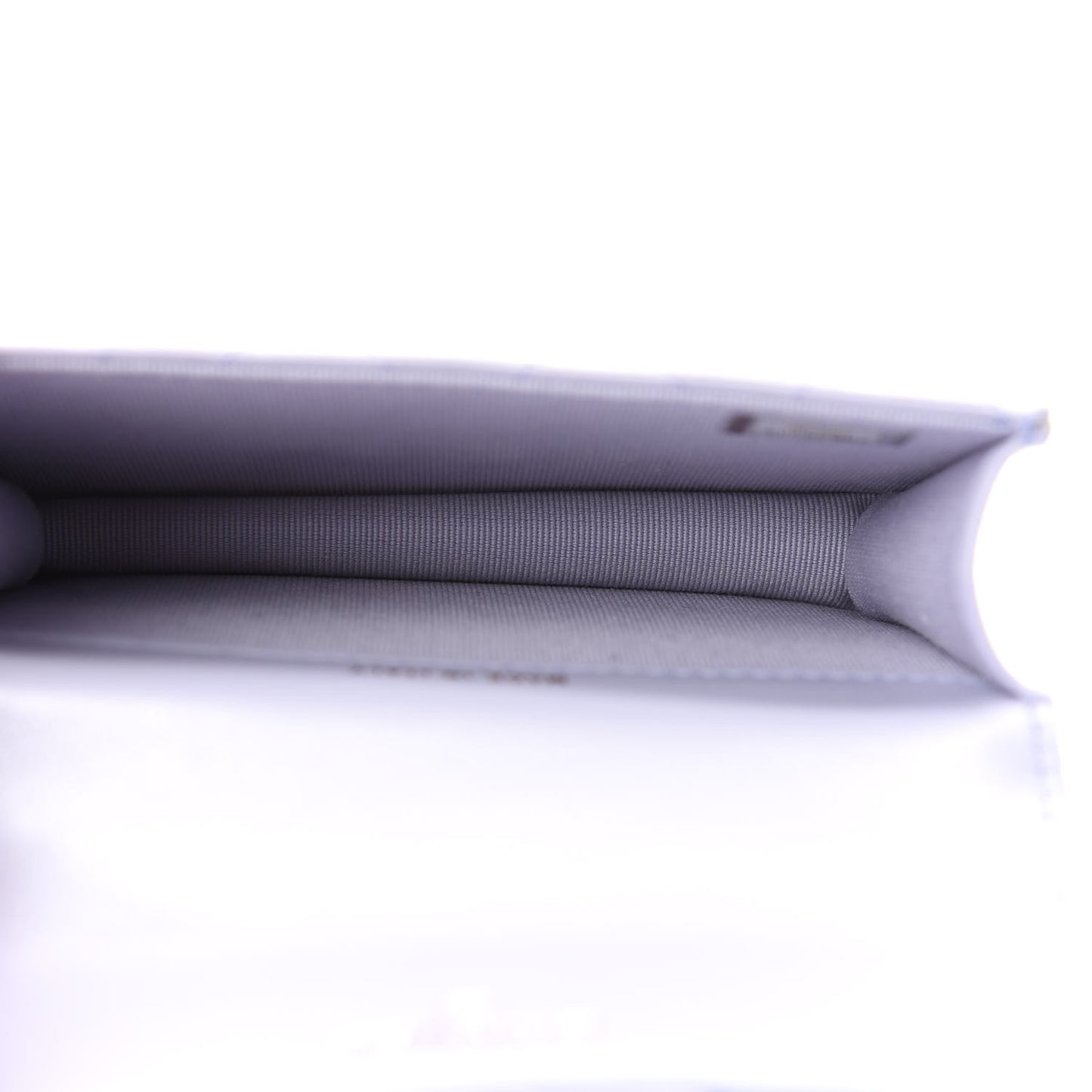 Lambskin Quilted Top Handle Flap Coin Purse With Chain Light Purple