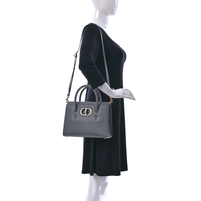 Christian Dior Grained Calfskin Medium St. Honore Tote Cloud Blue 2 of 9