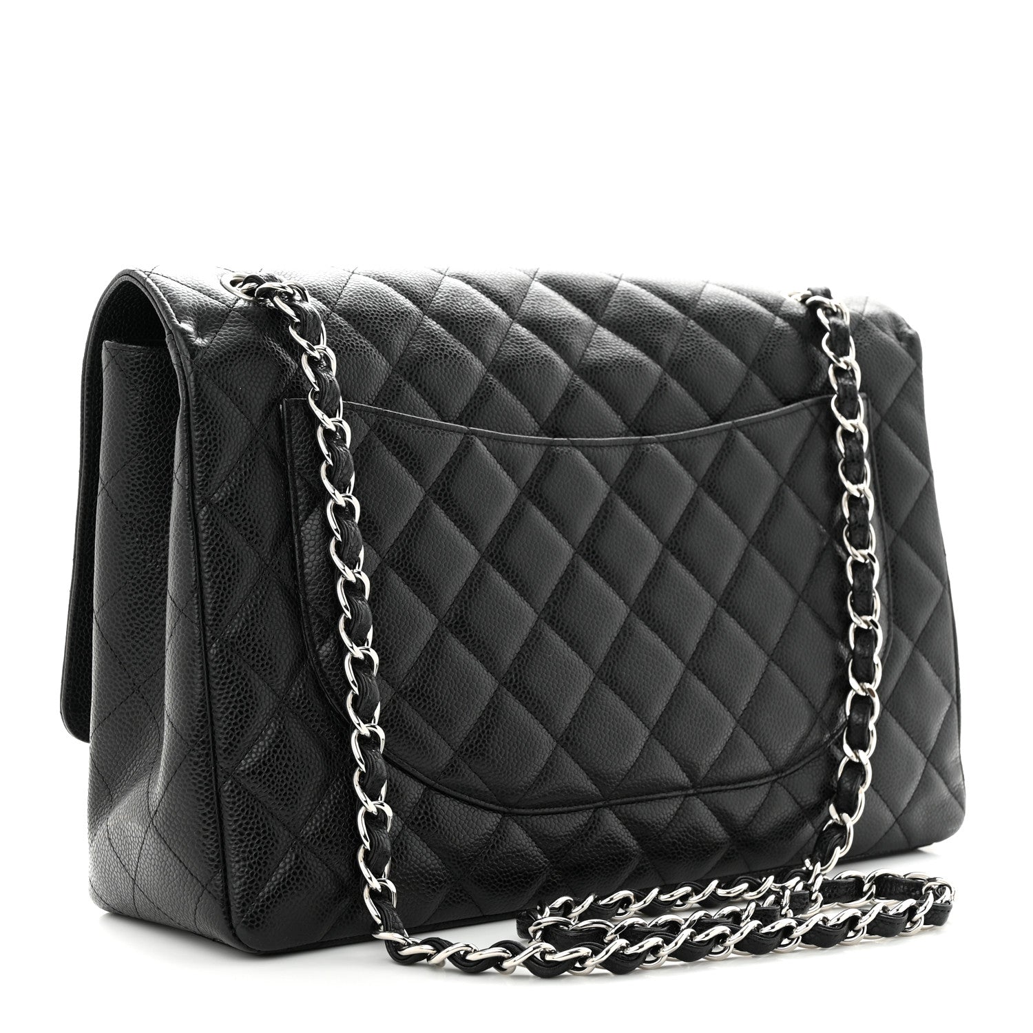 Chanel Caviar Quilted Maxi Single Flap Black 3 of 13