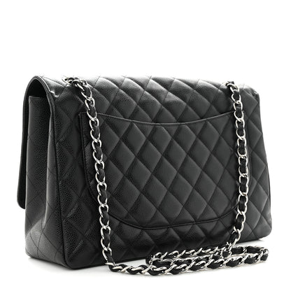 Chanel Caviar Quilted Maxi Single Flap Black 3 of 13